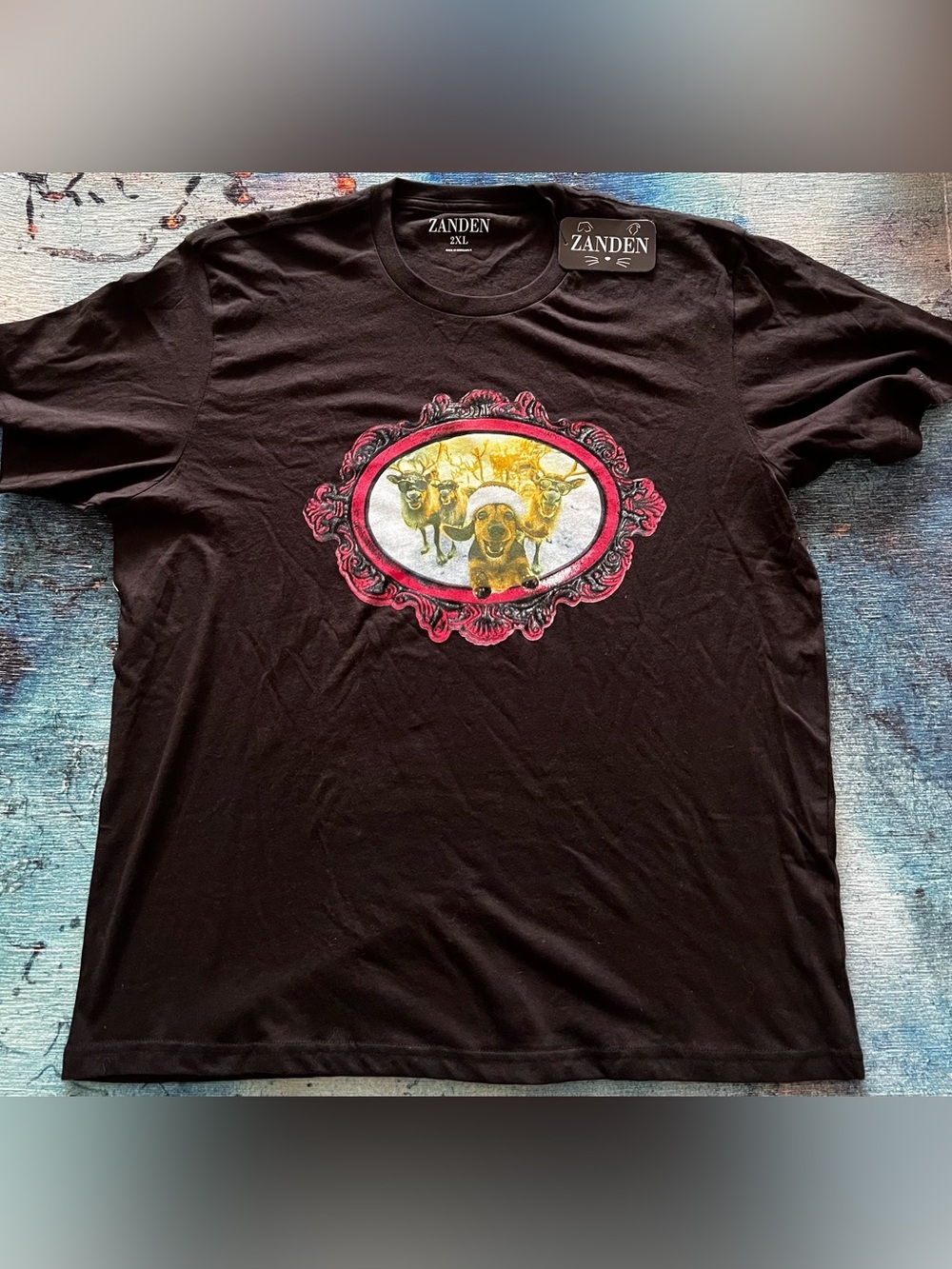 Christmas dog tshirt